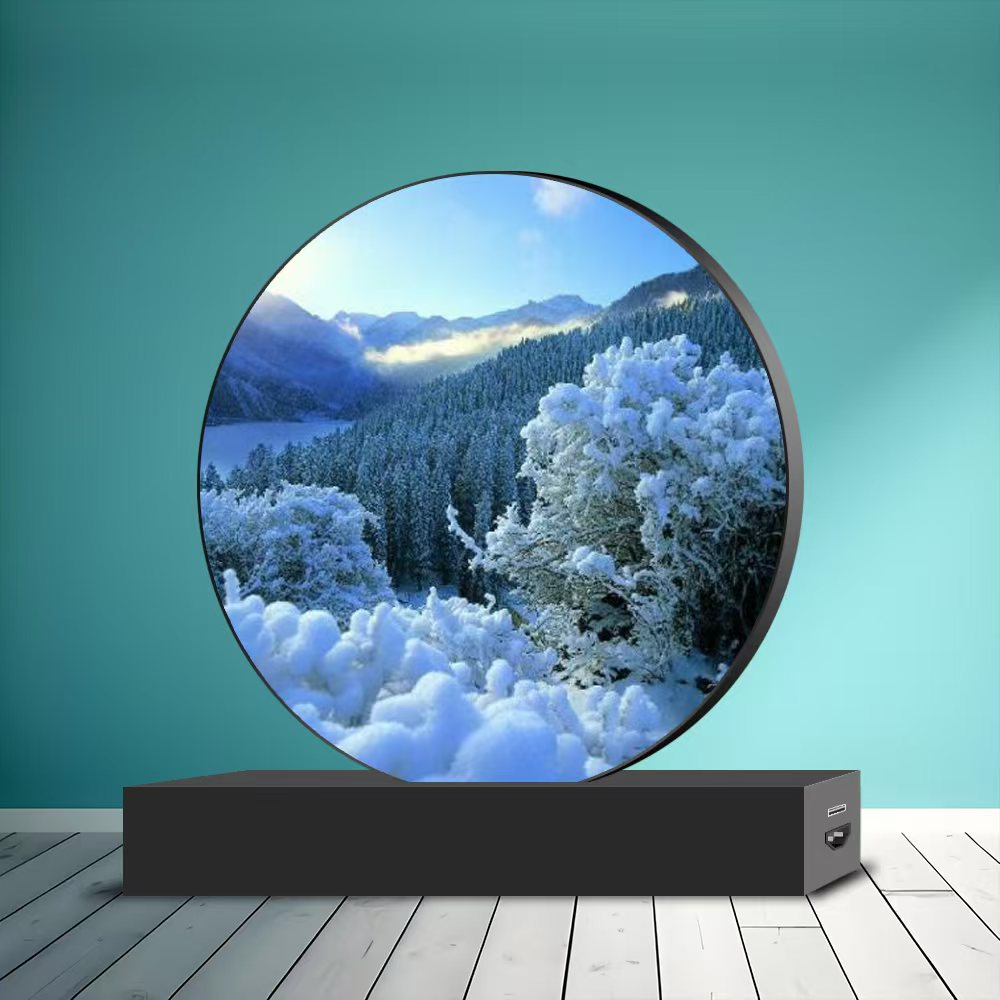 Glass Screen Rounded Round-Shaped LED Screen – LediUp