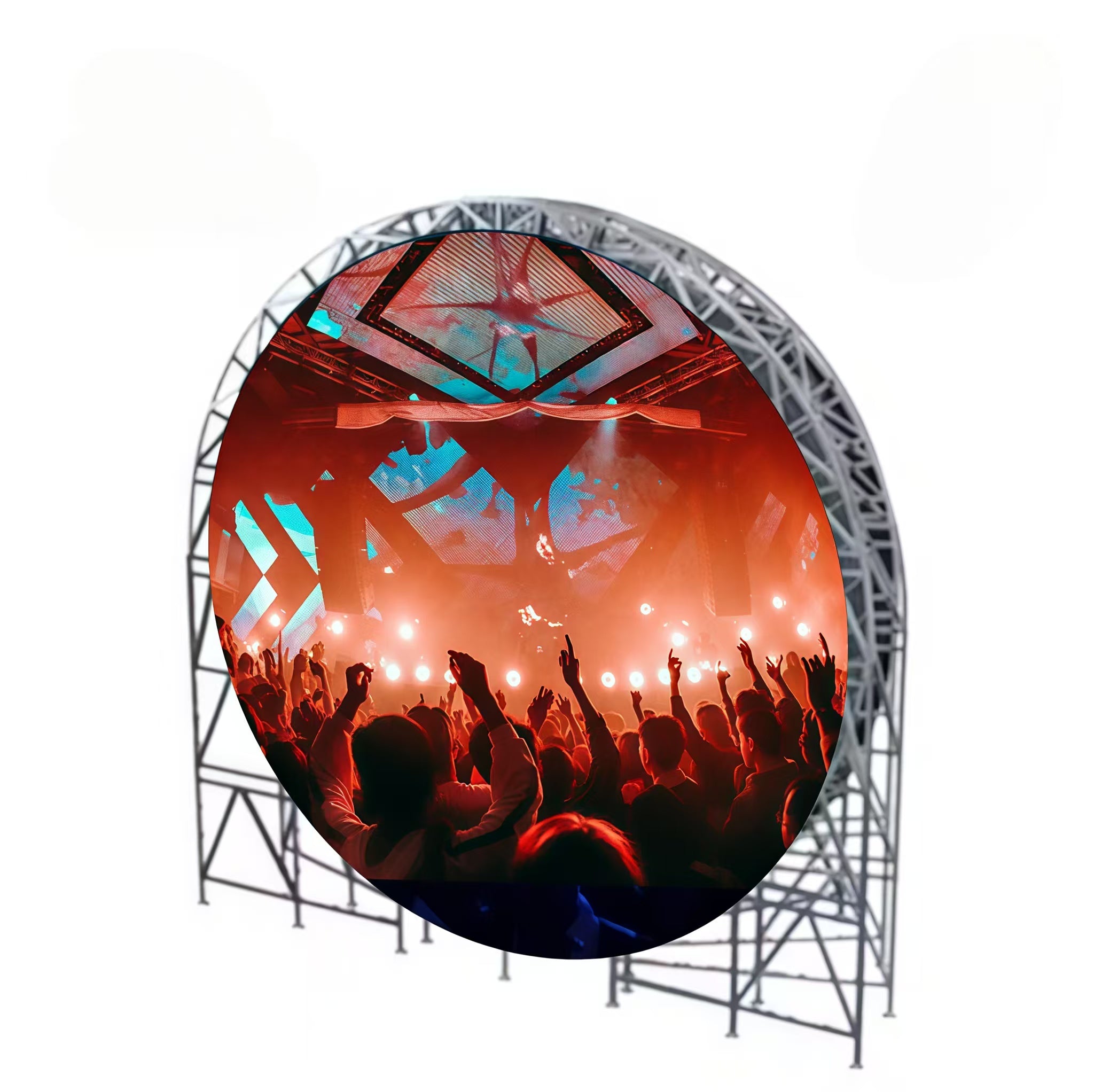 Large Led Rounded Screen Round-Shaped LED Screen – LediUp